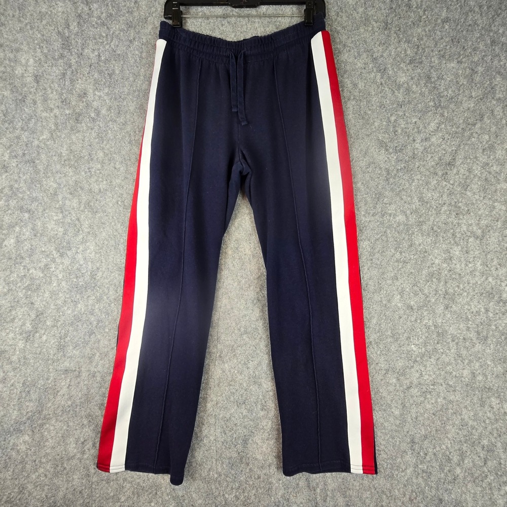 Gap Sweatpants Womens Medium Blue Side Stripe Relaxed Pintuck Joggers